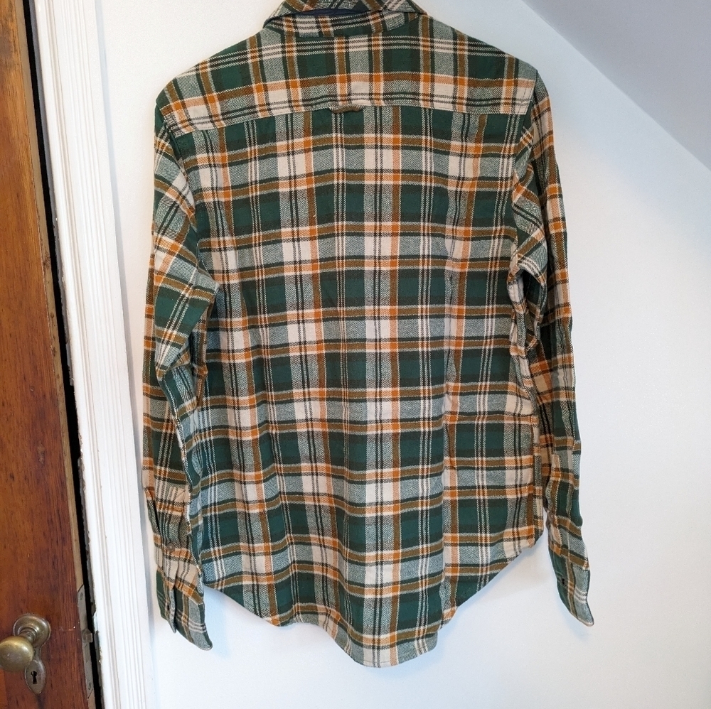 PRANA Women's Golden Canyon Cotton Flannel Button Down Shirt Shacket Size L - Picture 5 of 10